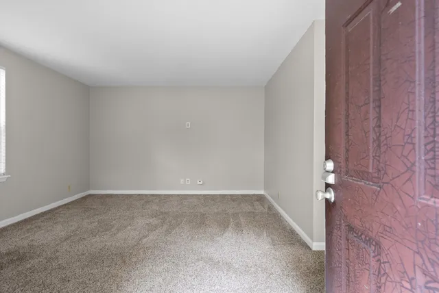 a view of an empty room