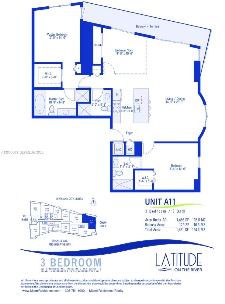 185 Southwest 7th Street, Unit 3311 Miami, FL 33130 - Photo 1 of 14