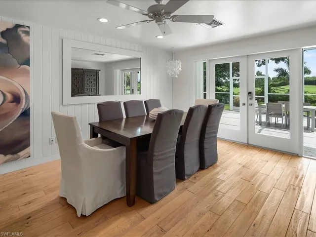 a view of a livingroom with furniture and wooden floor