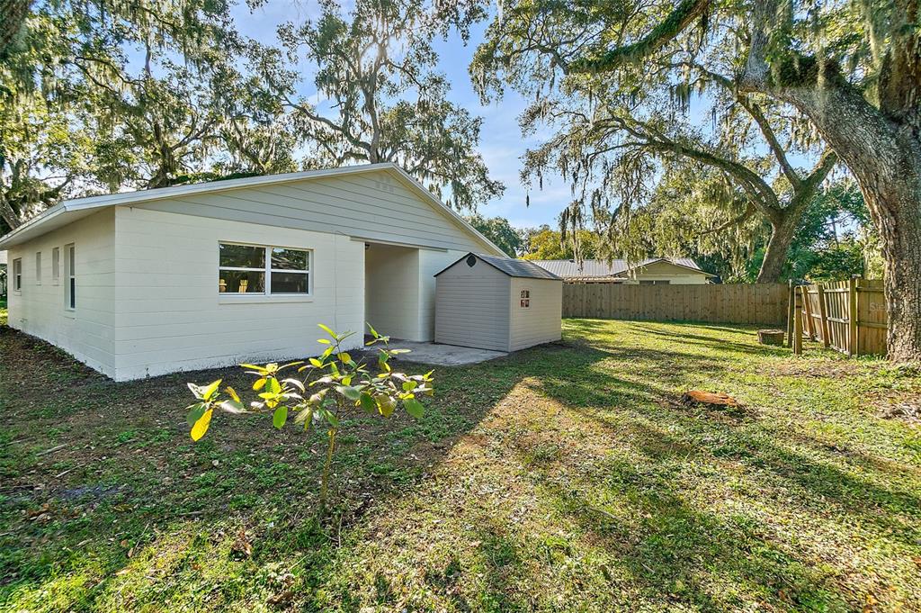 145 Oak Ridge Avenue Edgewater, FL 32132 - Photo 26 of 32 a backyard of a house with lots of green space