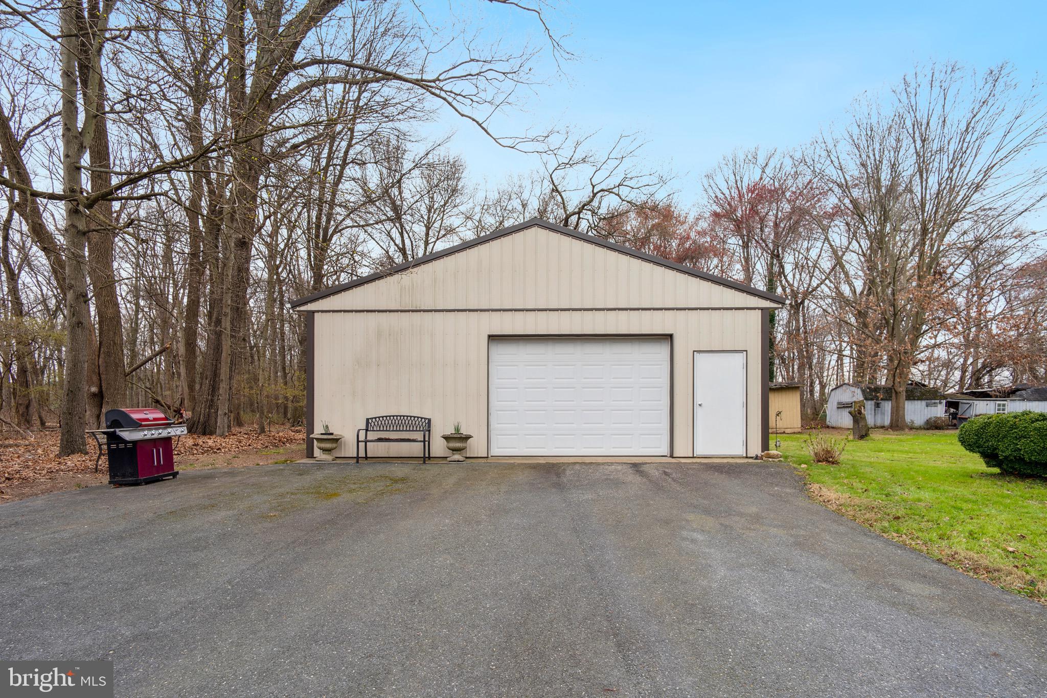 Large detached garage