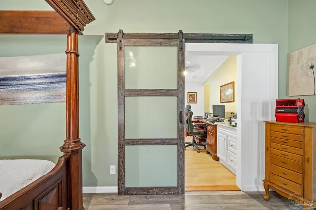 a house view with a backyard space