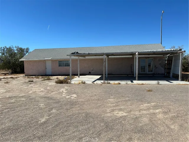 a backyard of a house