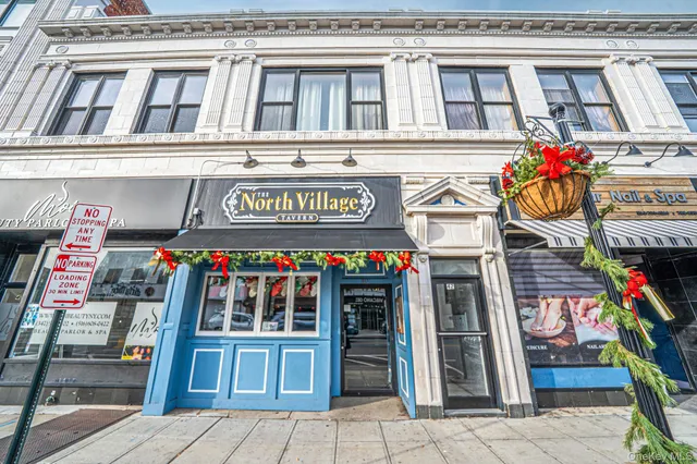 a view of street with shops
