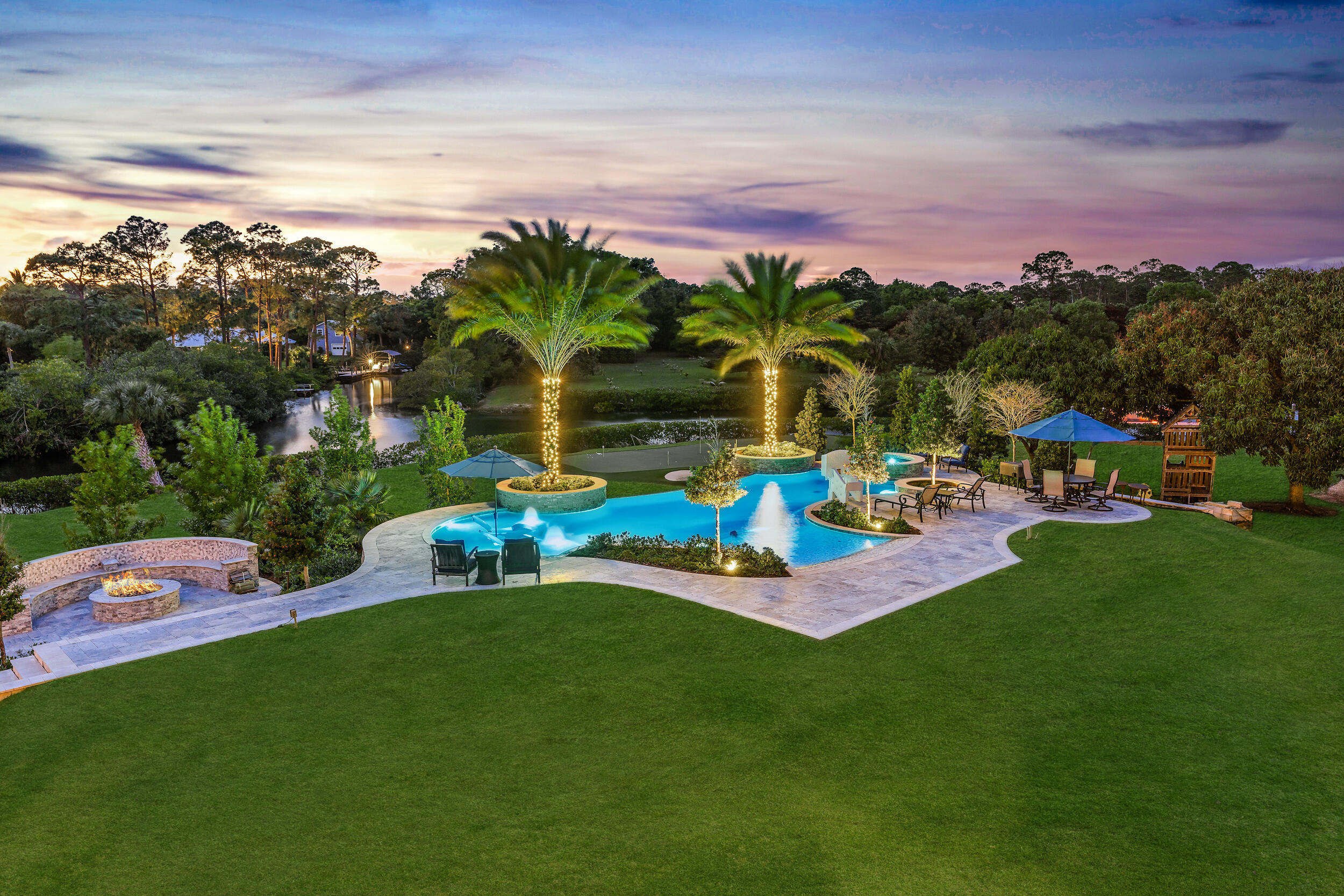 8209 Southeast Rivers Edge Street Jupiter, FL 33458 - Photo 48 of 70 8209 SE Rivers Edge St-pool aeriel