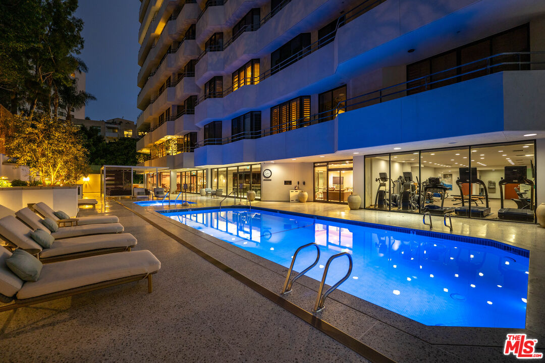 10601 Wilshire Boulevard, Unit 1603 Los Angeles, CA 90024 - Photo 23 of 33 a view of swimming pool with outdoor seating