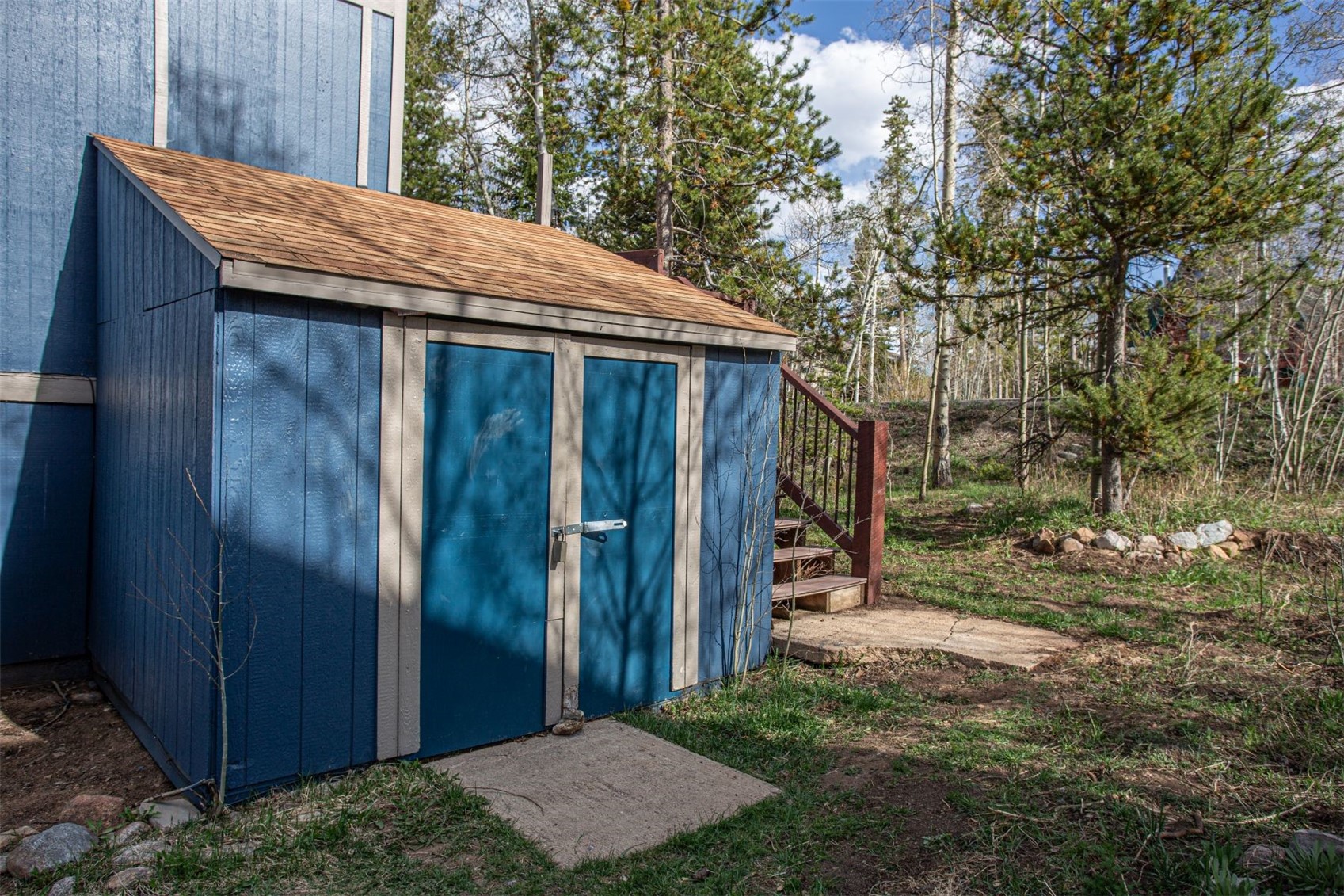 602 Ryan Gulch Road, Unit B Silverthorne, CO 80498 - Photo 29 of 34 View of large shed