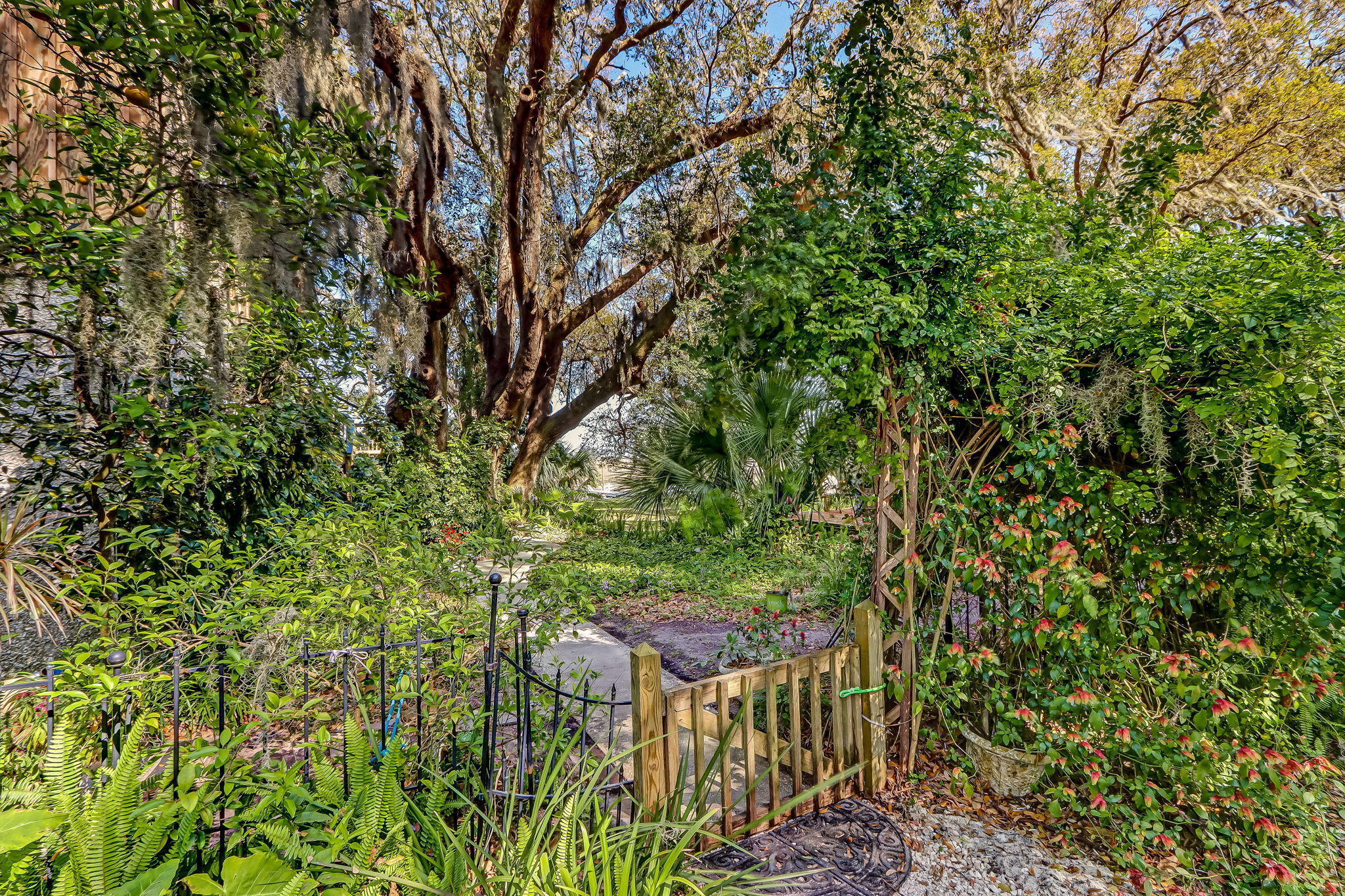 97110 Pirates Point Road Yulee, FL 32097 - Photo 4 of 34 a backyard of a house with lots of green space