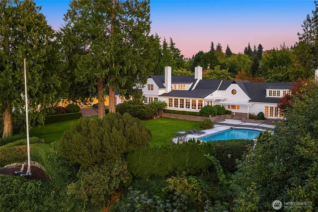 a aerial view of a house
