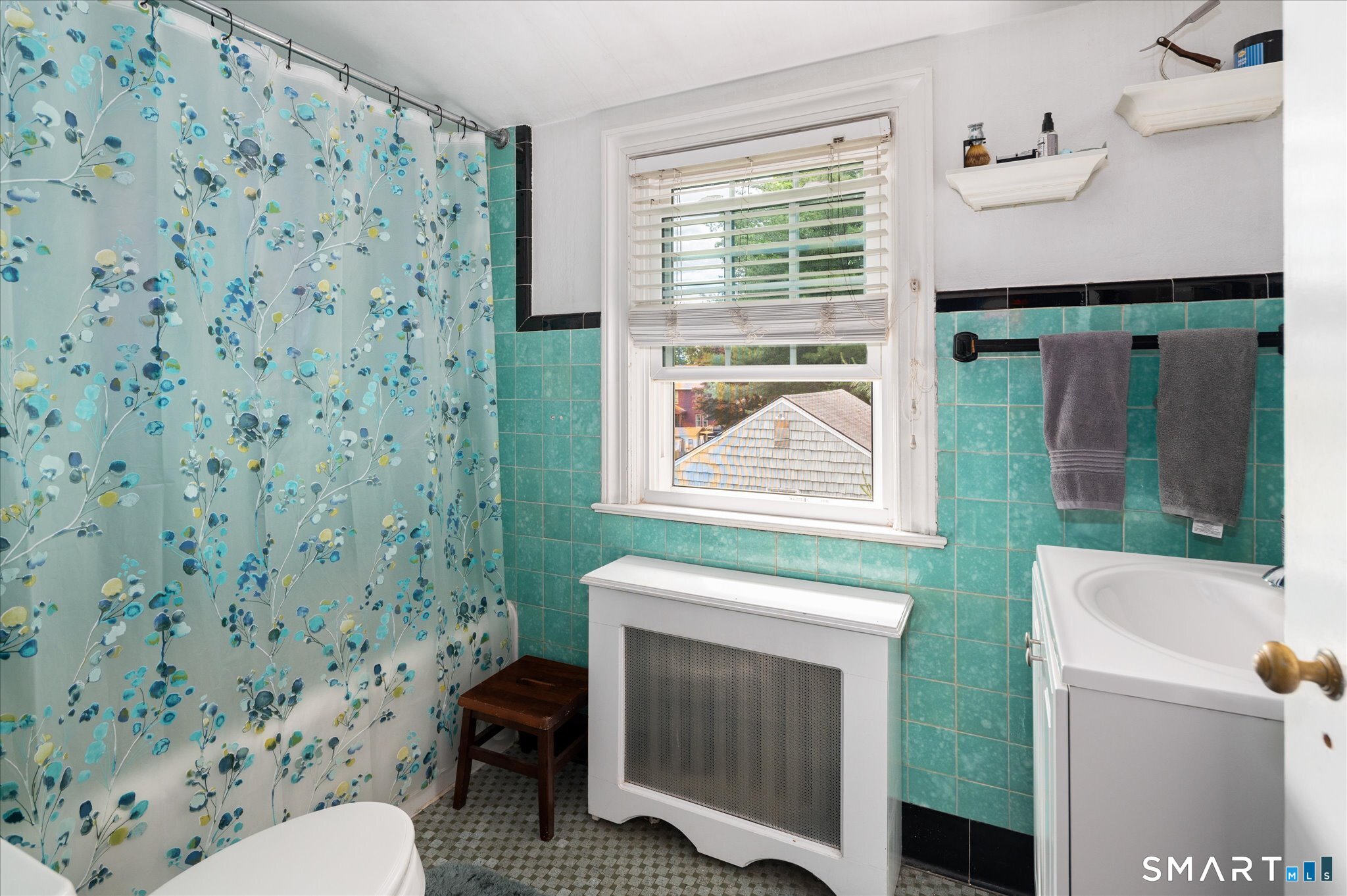 250 High Ridge Road Stamford, CT 06905 - Photo 15 of 22 Hall bath with charming period details