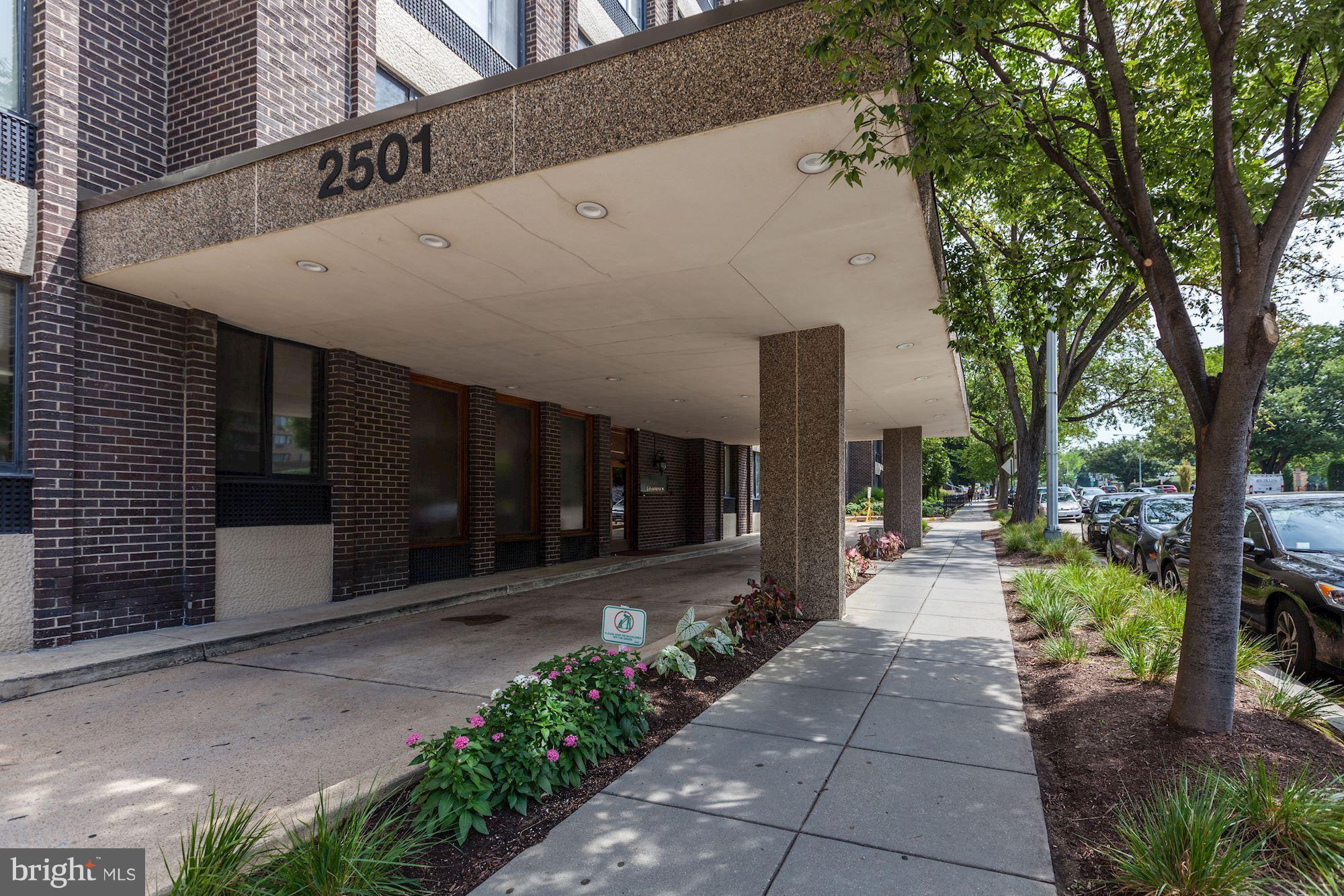 2501 Calvert Street Northwest, Unit 110 Washington, DC 20008 - Photo 3 of 28 Exterior (Front) Canopied Entrance