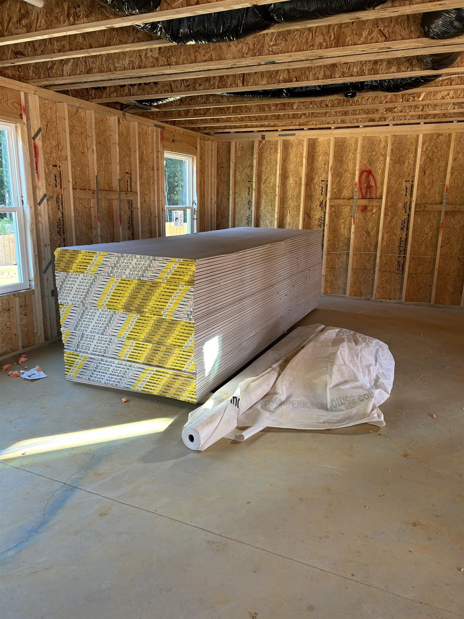 166 Riley Way Spring Hope, NC 27882 - Photo 14 of 14 a view of a room with wooden floor and windows