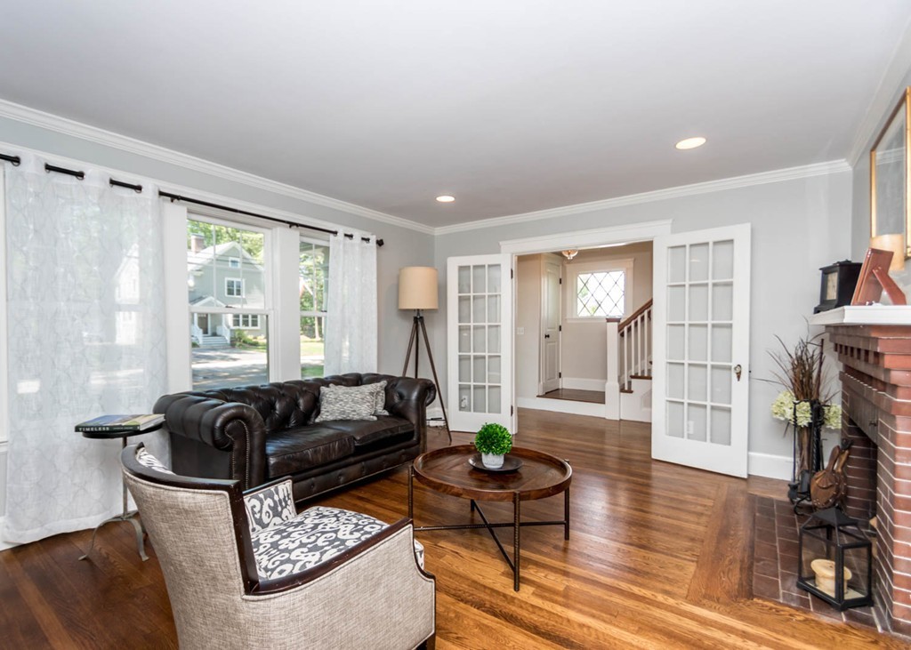 80 Lawton Road Needham, MA 02492 - Photo 14 of 30 a living room with furniture and a large window