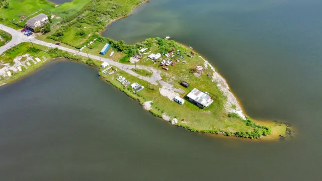 a view of a swimming pool with an outdoor space