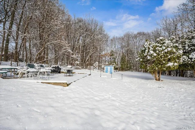 a view of swimming pool with trees