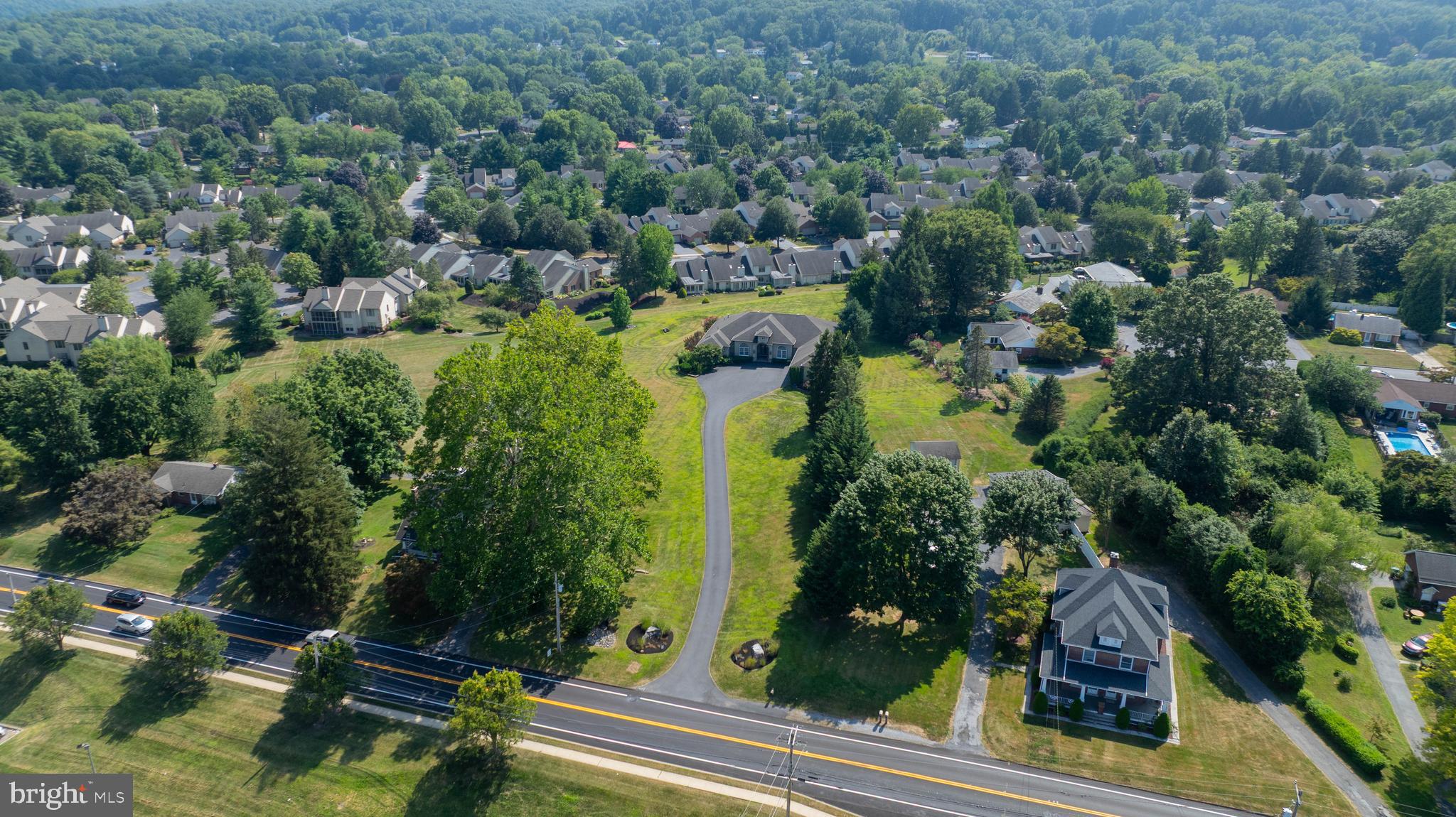 890 Fishburn Road Hershey, PA 17033 - Photo 88 of 103 an aerial view of residential house with outdoor space and trees all around