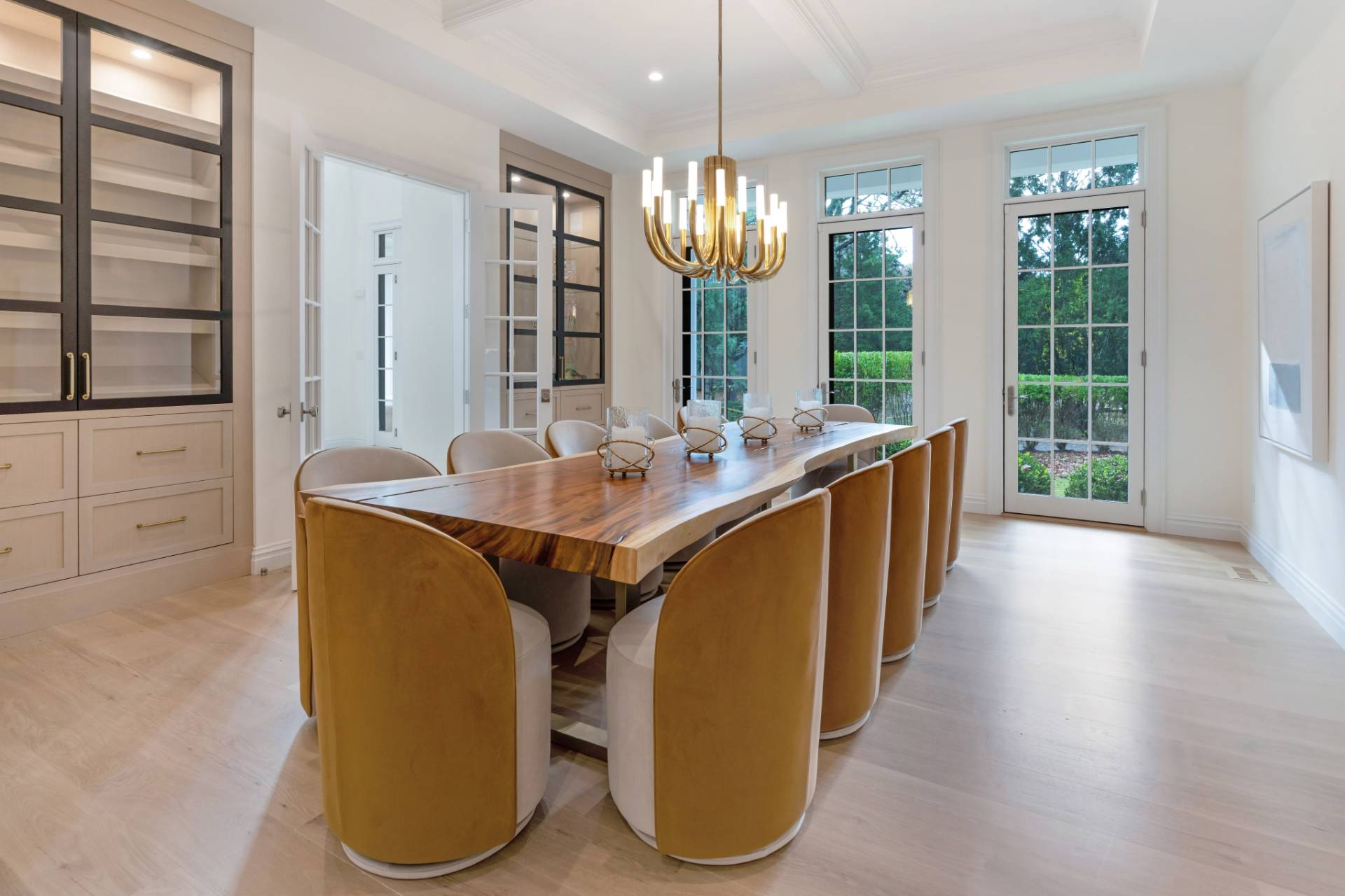 73 Wainscott Stone Road Wainscott, NY 11975 - Photo 19 of 27 a room with stainless steel appliances kitchen island granite countertop furniture and a large window