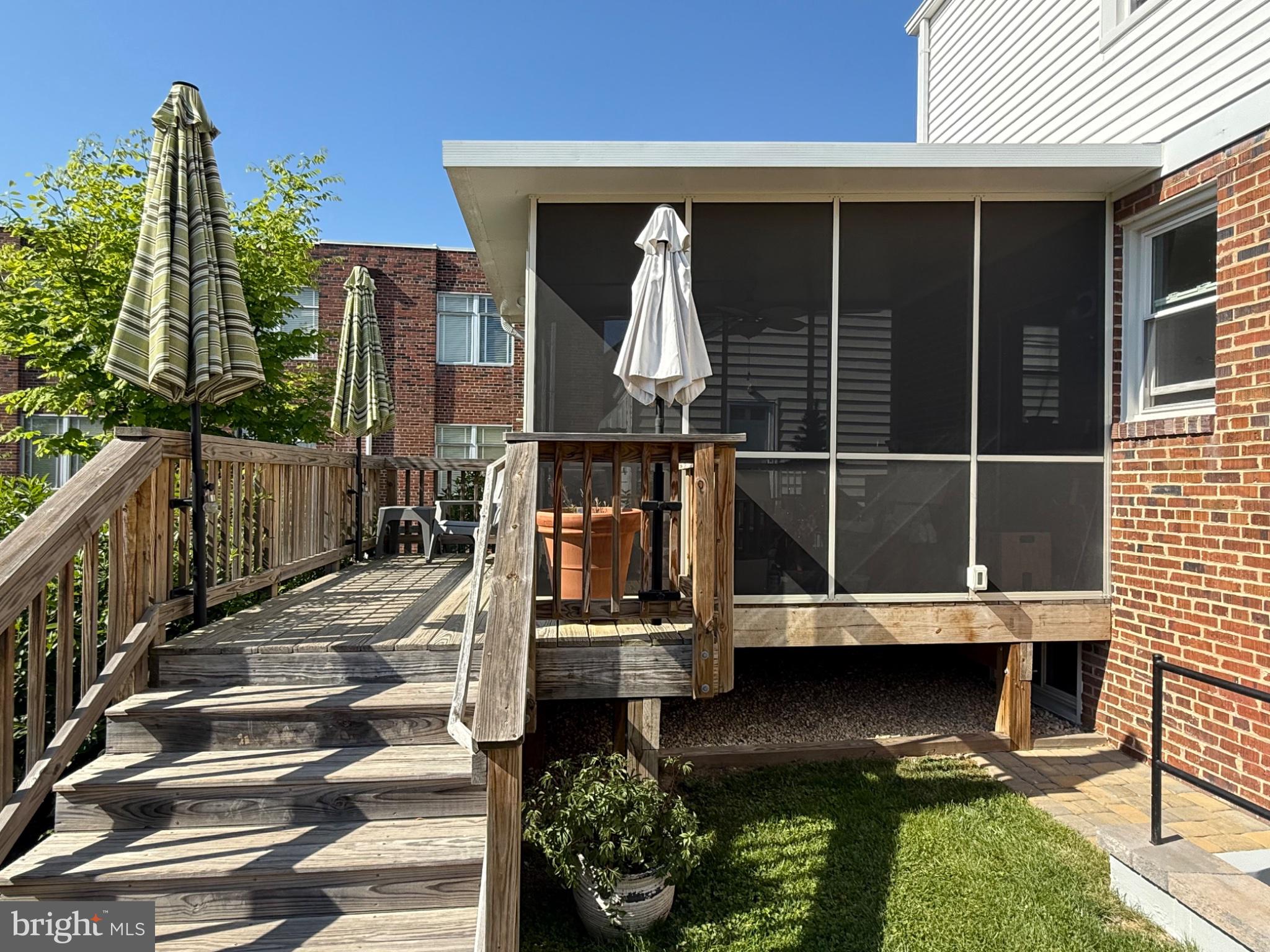 4014 32nd Street Mount Rainier, MD 20712 - Photo 5 of 9 Charming screened porch with sunny deck.