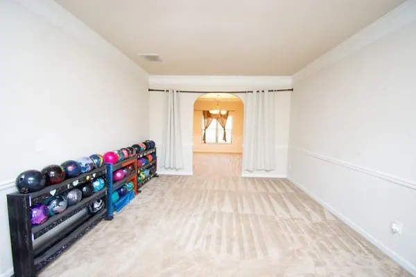 a view of a livingroom with toys