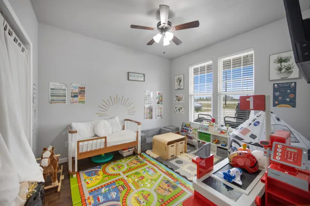 a bathroom with a shower and tub