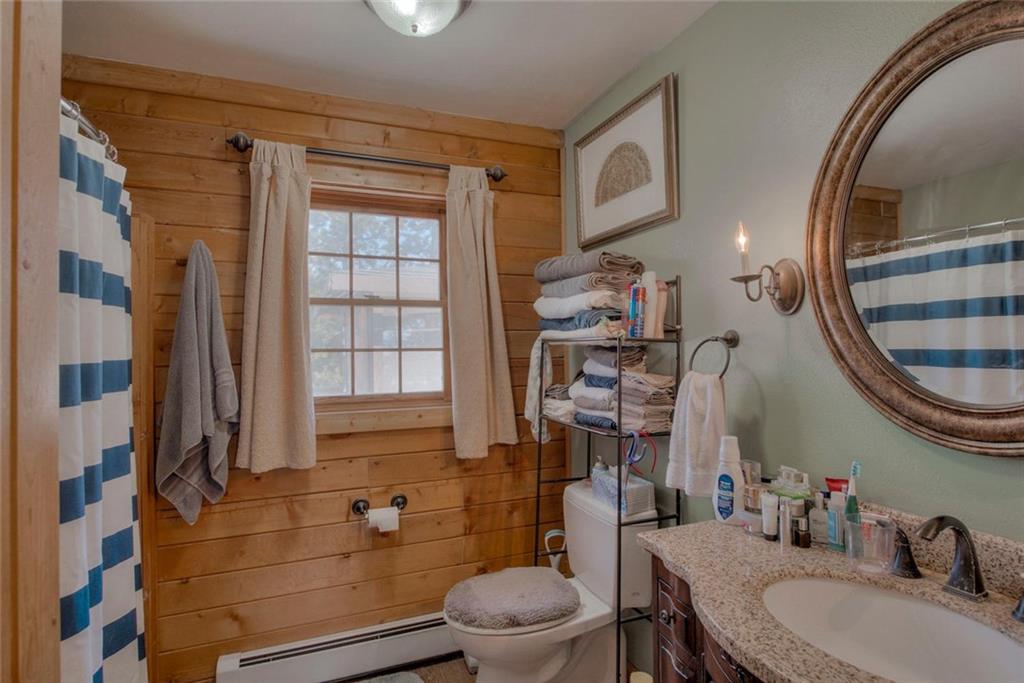 468 Wagon Wheel Road Hartsel, CO 80449 - Photo 24 of 30 a bathroom with a toilet a sink and a mirror