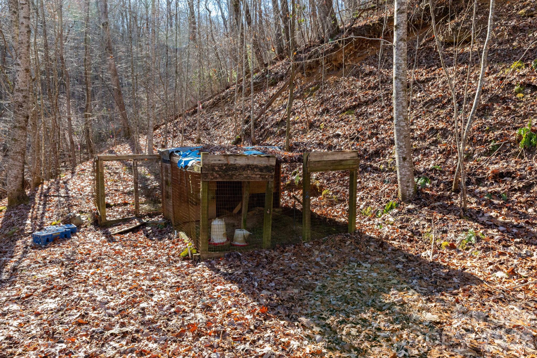 143 Hubert McCall Drive Balsam Grove, NC 28708 - Photo 20 of 21 a view of a chairs and table in the backyard