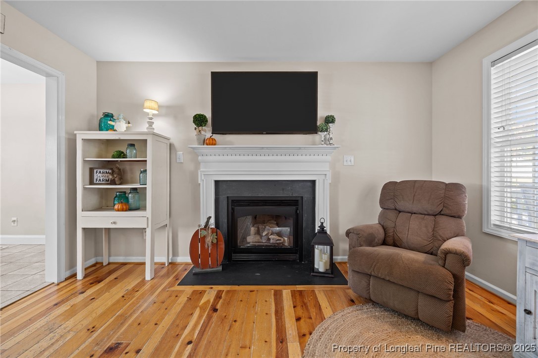 262 River Birch Run Coats, NC 27521 - Photo 27 of 49 a living room with furniture and a fireplace
