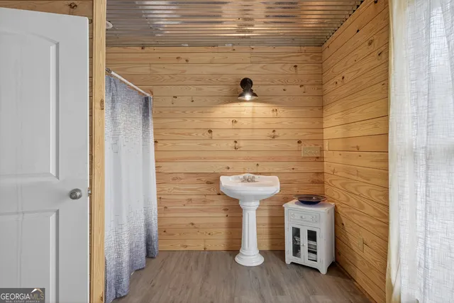 a view of a door and chair