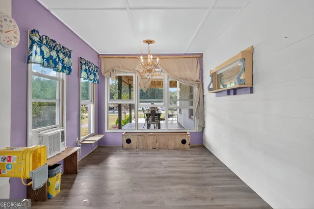 a very nice looking room with a large window