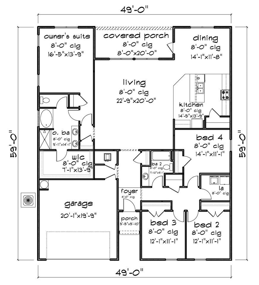 244 Rhineheart Lane Foley, AL 36535 - Photo 34 of 34 Denton Floorplan