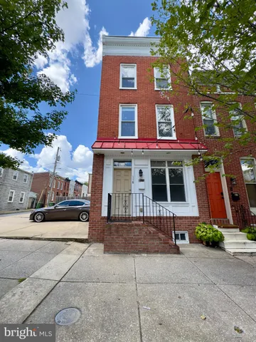 a front view of a building