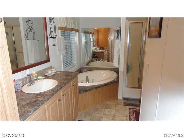 17206 Hamilton Arms Road Dewitt, VA 23840 - Photo 9 of 12 a bathroom with a sink double vanity and a mirror
