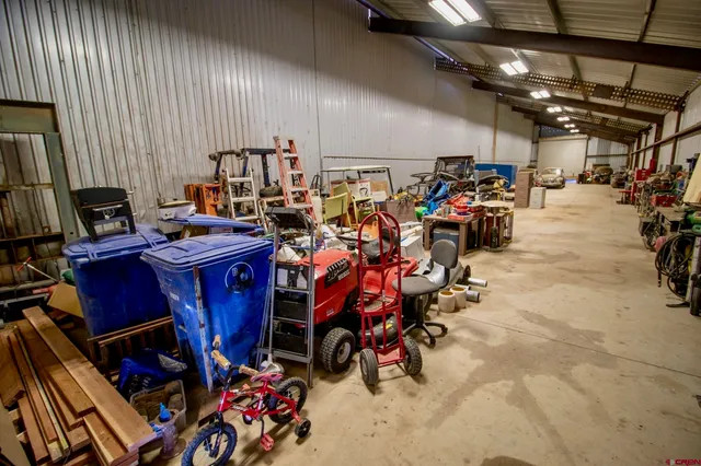 a view of a storage with a table