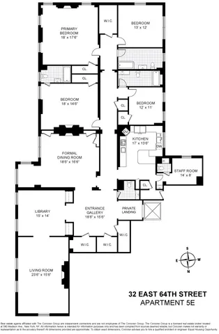 $4,990,000 | 32 East 64th Street, Unit 5E | Lenox Hill