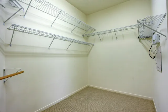 a view of a walk in closet