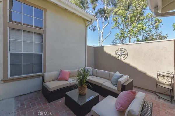 a view of outdoor space with seating area