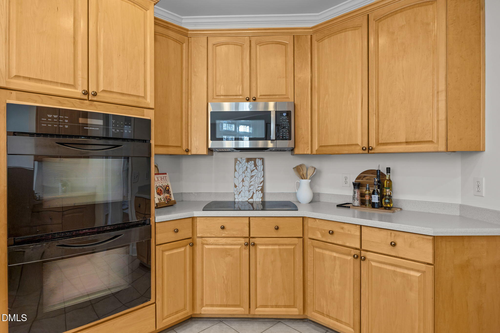 13 Morgans Ridge Lane Durham, NC 27707 - Photo 18 of 53 a kitchen with stainless steel appliances granite countertop a stove a sink and a microwave