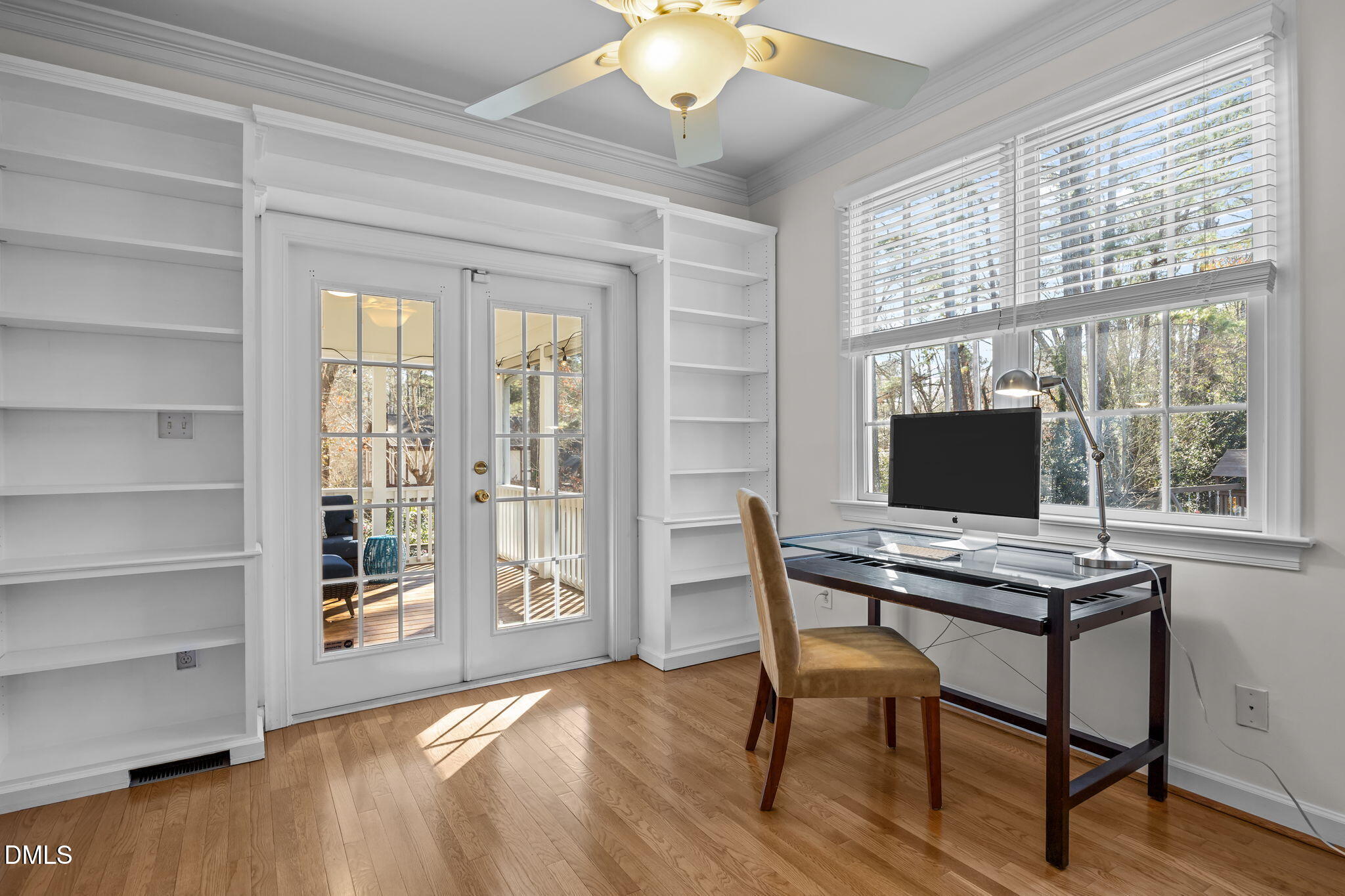 13 Morgans Ridge Lane Durham, NC 27707 - Photo 31 of 53 a view of a workspace with furniture and a window