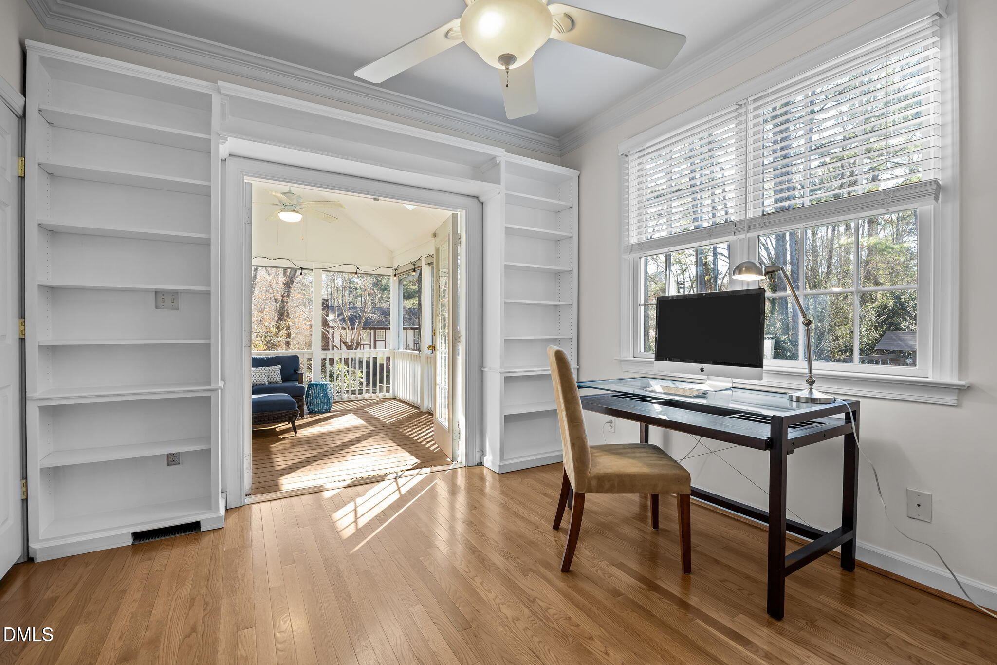 13 Morgans Ridge Lane Durham, NC 27707 - Photo 32 of 53 a view of a workspace with furniture and a window