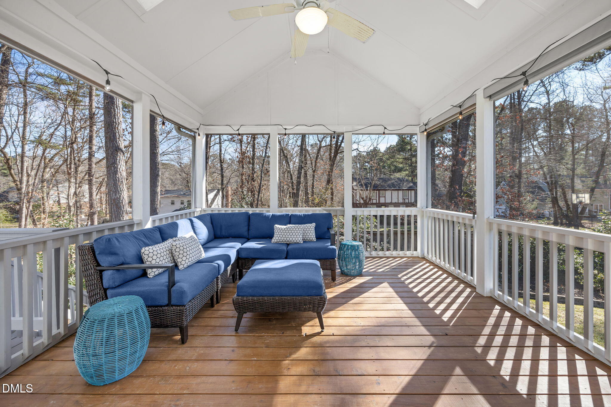 13 Morgans Ridge Lane Durham, NC 27707 - Photo 34 of 53 a living room with furniture and a floor to ceiling window