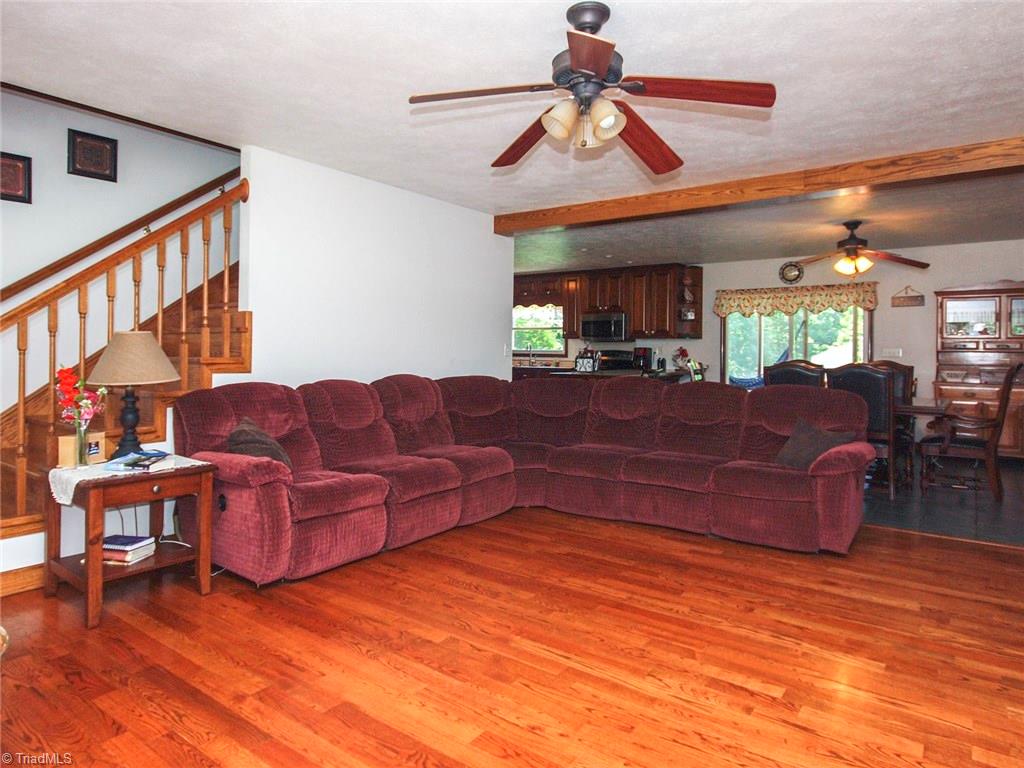 571 Ridge Road Mocksville, NC 27028 - Photo 5 of 30 Living Room looking toward Kitchen and Dining