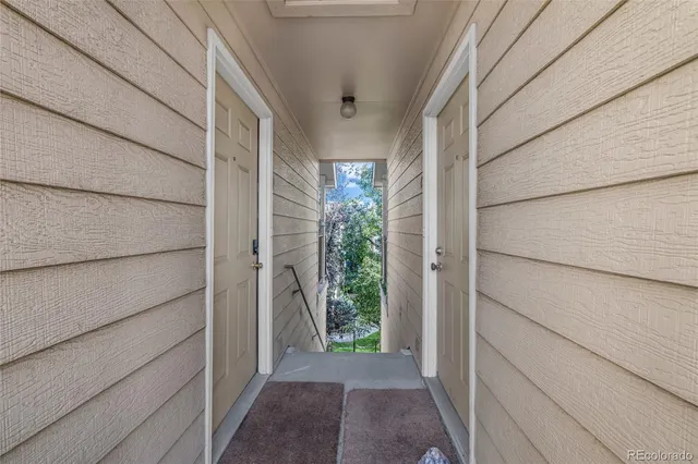 a view of front door