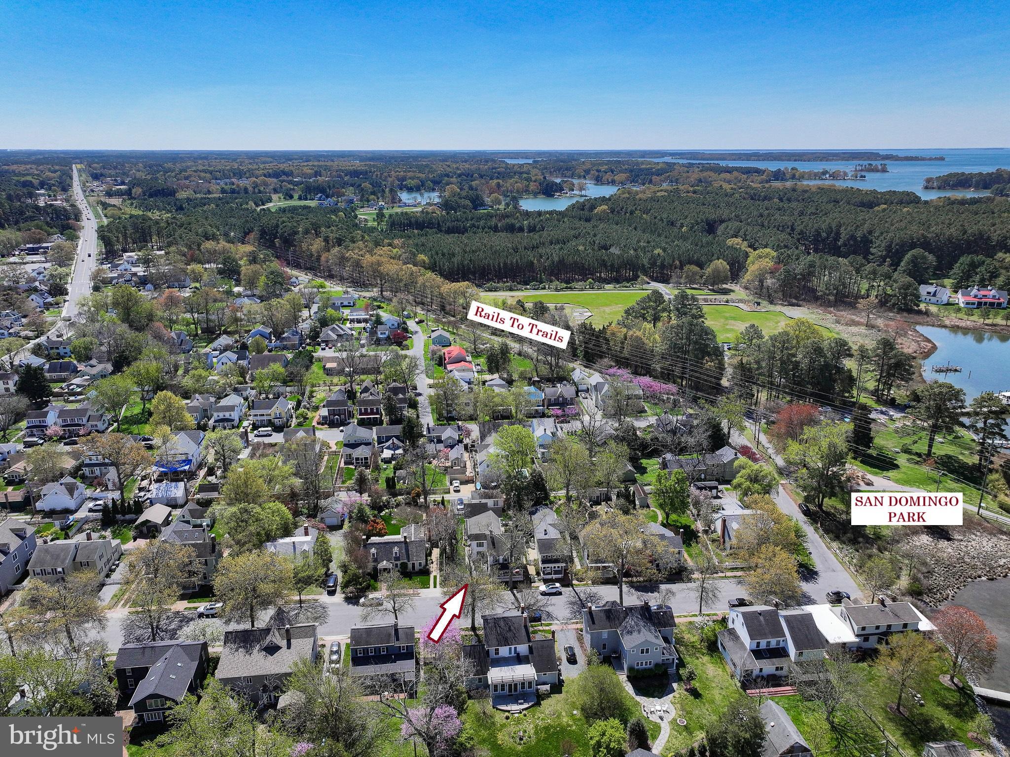 114 West Chestnut Street St. Michaels, MD 21663 - Photo 49 of 75 an aerial view of multiple house