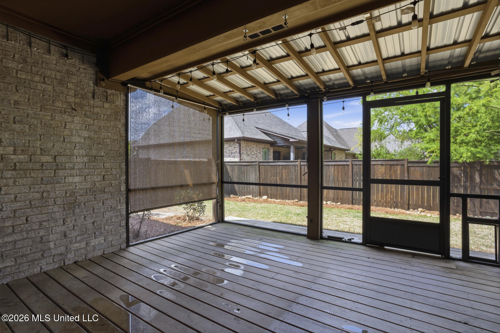 303 Siltstone Ridge Brandon, MS 39047 - Photo 34 of 37 Screened Porch with Custom Blinds
