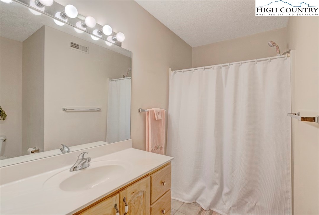 190 Still Lake Drive, Unit 321 Boone, NC 28607 - Photo 15 of 30 a bathroom with a sink vanity and a mirror