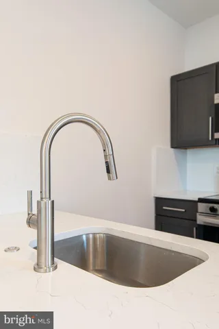 a close view of sink