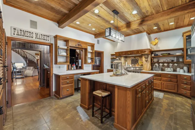 a view of a lake with a mountain