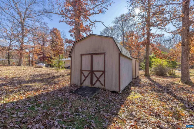 a view of a wooden deck