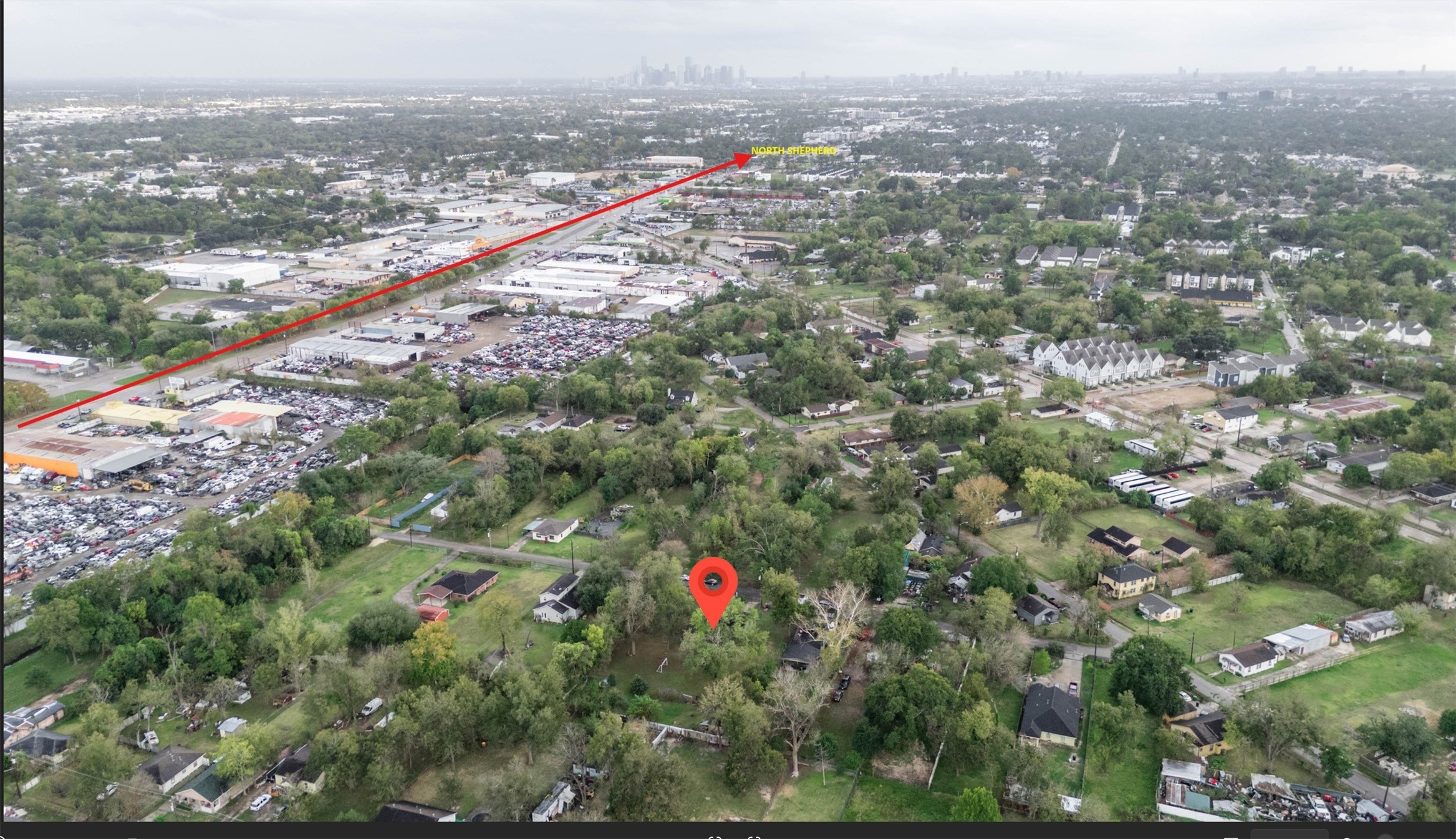 760 Homer Street Houston, TX 77091 - Photo 4 of 10 a view of a city from a terrace