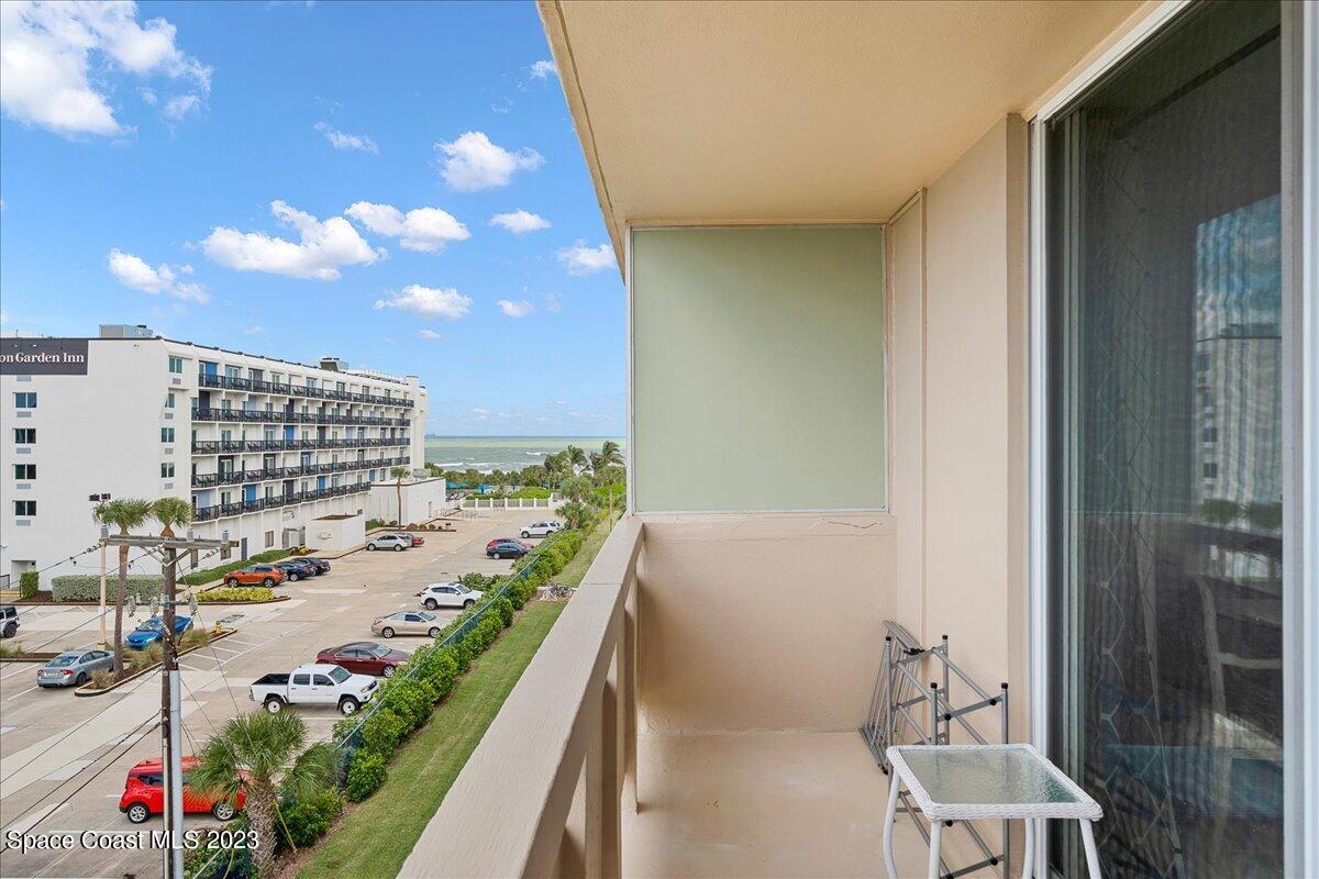 2020 North Atlantic Avenue, Unit 505 Cocoa Beach, FL 32931 - Photo 15 of 16 a view of balcony with a potted plant